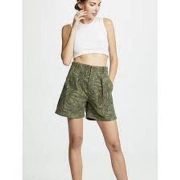 EUC Citizens of Humanity Cotton High Rise Cassidy Pleat Pocket Short Palm SZ 23 - Picture 3 of 12